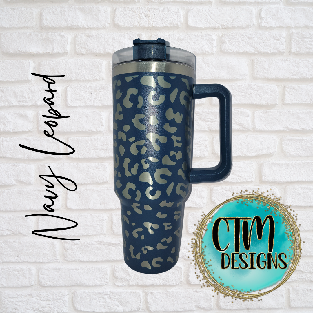 Leopard 40 oz. Cold Car Cup