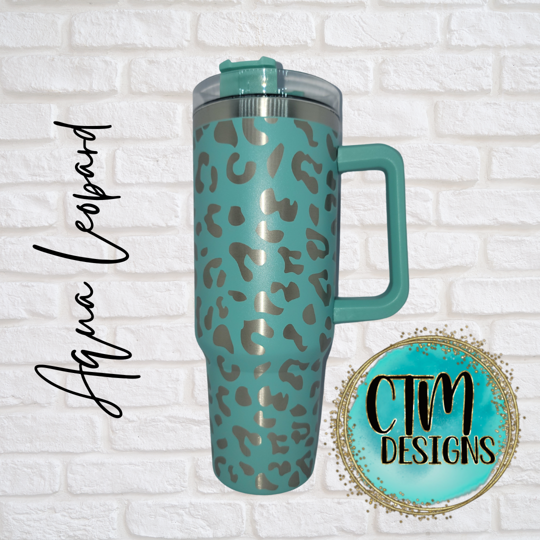 Leopard 40 oz. Cold Car Cup
