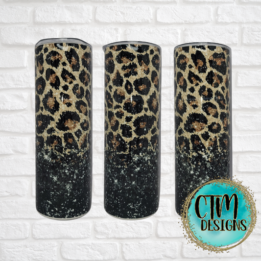 Leopard Black Glitter